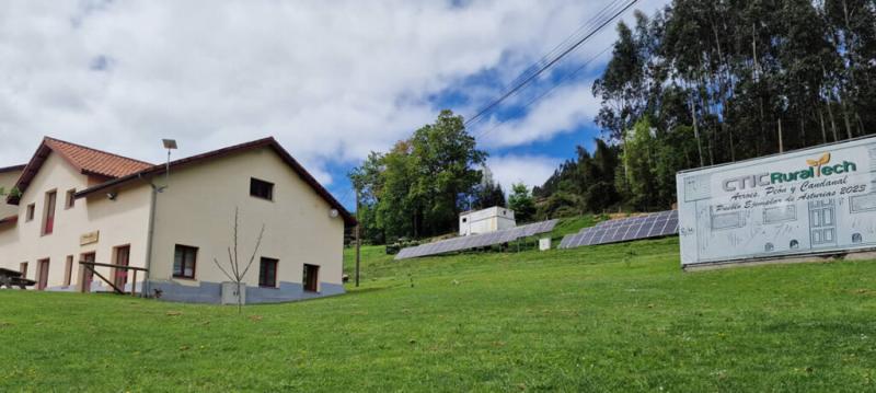 Instalación fotovoltaica de CTIC en su sede CTIC RuralTech. Comunidad de autoconsumo colectivo.