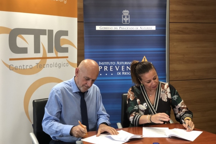 CTIC y el Instituto Asturiano de Prevención de Riesgos Laborales firman un Convenio de colaboración.